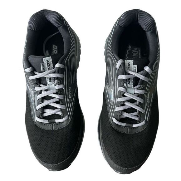 New Brooks Addiction Walker Suede Shoes Sneakers Black Primer Black 8 Extra Wide - Picture 5 of 8